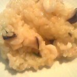 サグラ - リゾットは芯のある食感、白海老やさしい出汁を出している