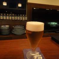 飛騨季節料理 肴 - まずはビールで。