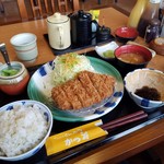 やわらかとんかつ かつ雅 - 「ジャンボロースかつランチ 200g (1000円)」