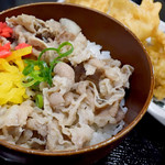 うどん市場 めんくい - プチ牛丼