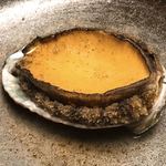 食べるお宿 浜の湯 - アワビステーキ完成