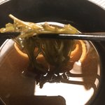 食べるお宿 浜の湯 - 止椀 赤出し仕立て 和布蕪