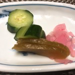 食べるお宿 浜の湯 - 香の物 三点盛り