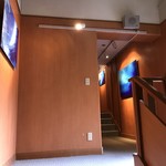 食べるお宿 浜の湯 - お風呂への廊下がおしゃれ