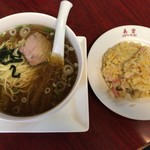 中国料理 美芳 - 201804ラーメン半炒飯