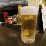 まねき屋 - ビール 380円(2018年4月)