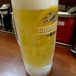 元祖博多 中洲屋台ラーメン 一竜 - 生ビール