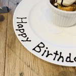 ラターブルドゥシュエット - ハッピーバースデーと書いて頂きました【料理】