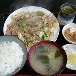 まさみ食堂 - 野菜イタメ定食 750円