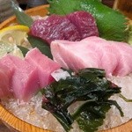 いしまるや - まぐろ三種盛り