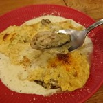 立飲・ビストロシン サンテ - 牡蠣のオムレツ