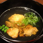 かわらまち 花ざくろ - 飛騨牛御肉懐石(3,500円)(ひりょうずと牛筋のお吸い物)