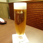 かわらまち 花ざくろ - 生ビール(600円)