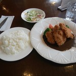 カフェレストラン　ぼなんざ - ﾌﾞﾀﾞカットレット。優しいデミgソースと粒ﾏｽﾀｰﾄﾞがイカす。