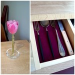 meli melo - 最後の2品は、テーブルの引き出しに入っているナイフと、フォークを使います。