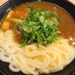 お多やん - 釜玉カレー肉きつねうどん