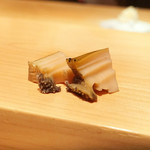 鮨 尚充 - 山口のあわび、肝漬け