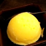 炭火焼肉屋台 たじま屋 - オレンジシャーベット