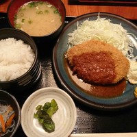 肉鮮問屋 佐々木 - 佐々木　メンチカツ定食