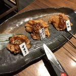 仙台牛タン 松阪鶏焼肉 福島西屋 - 本日の鶏の焼肉3種盛り