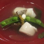 味感 ことほぎ - 桜鯛、鱈の白子の餡かけ椀、柚子種添え