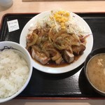 Matsuya - 厚切ポークステーキW定食