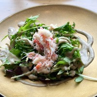 鉄板焼 摩天楼 東京スカイツリー・ソラマチ店 - ステーキコースの蟹サラダ 蟹ミソたくさん