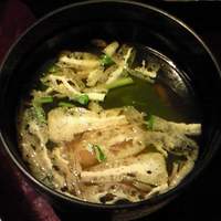 かなわ - 西京焼膳 1200円 の味噌汁