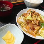 Riyuuhei - キャベツ唐辛子味噌炒め定食