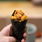 うを徳 - 2018.4 日高バフンウニ手巻き