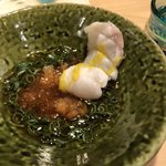 旬美にしかわ - じっくりと火を通したクエ。歯ごたえが有ります。