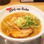 とりの助 - Ａランチ928円 鶏醤油 餃子(5個)