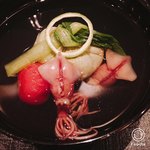 ナミダ - セリ豆腐とホタルイカの椀物