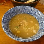 自家製麺つけ麺 紅葉 - 割りスープ