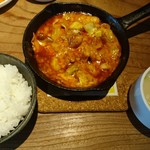チーズタッカルビ&クッパ プサンアジメ - 定食内容(18-04)