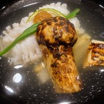 Kifuu - 鱧と松茸，ずいき，ごぼうのお椀