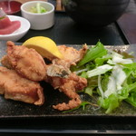 旬庵 - カワハギから揚げと刺身ランチ（本日のランチ）