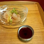 菊乃井 - 向付　しまあじと明石の鯛のお刺身