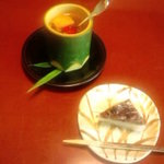 菊乃井 - 白玉蜜豆と水無月