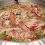 お店の人がほぐしてくれます。