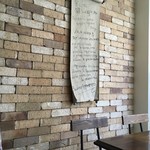 Pizzeria CROCCHIO - イタリア語で書かれたパスタのレシピが壁にかかっていた