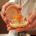 銀座 しのはら - フォアグラあんぽ柿