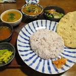 月と亀 - 筑前インド定食♪(๑ᴖ◡ᴖ๑)♪