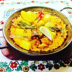 鸡肉土豆西班牙海鲜饭 (1人份)