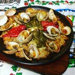 蛤蜊和生姜的西班牙海鲜饭 (1人份)
