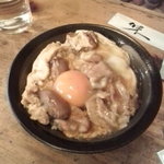 Chidori - モツと正肉の親子丼＆黄身トッピング