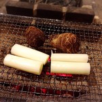 囲炉裏料理わ - 里芋と信長葱！