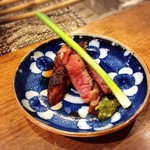 囲炉裏料理わ - 焼き上がり①