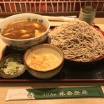 味奈登庵 - カレー南蛮そば 大盛り 別盛り＋揚げ玉！