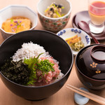 お料理 とみやま - ねぎとろ　釜揚げしらす丼御膳 1680円税込